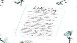  wedding vow mad libs